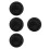 4Pièces Diaphragme Vibration Noir En Caoutchouc Pour Enceinte Basse 4