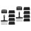 2Ensembles Kit Nettoyage Barbecue Durable Noir Acier PP 4