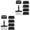 2Ensembles Kit Nettoyage Barbecue Durable Noir Acier PP 3