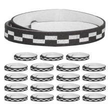 20Pièces Protecteur Bord Raquette Tennis De Table Eva Noir Durable