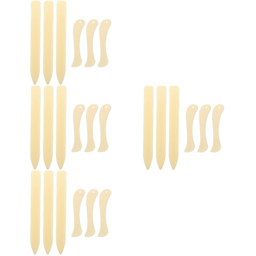 24Pièces Ouvre-Lettres Imitation Os Beige Pour Usage DIY Bureau 2