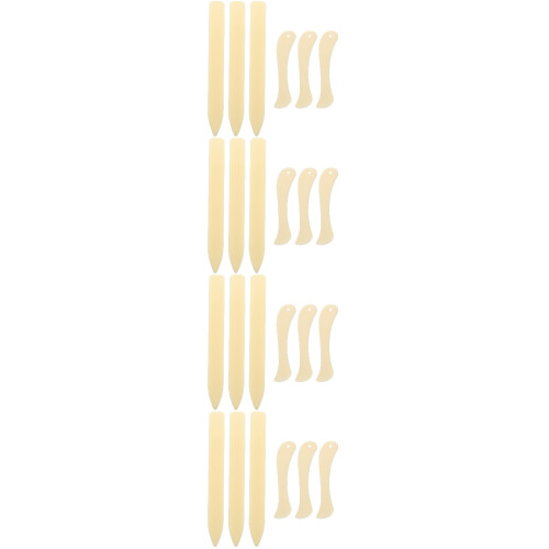 24Pièces Ouvre-Lettres Imitation Os Beige Pour Usage DIY Bureau 1