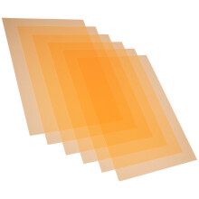 18Pièces Plaques Orange Filtre Lumière Haute Transmission Photo