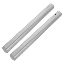 2Pièces Tube Argenté Acier Protège Documents Voyage