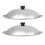 4Pcs Kitchen Pot Lids Stainless Steel Universal Silver Pan Covers 1