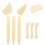 24Pièces Ouvre-Lettres Imitation Os Beige Pour Usage DIY Bureau 9