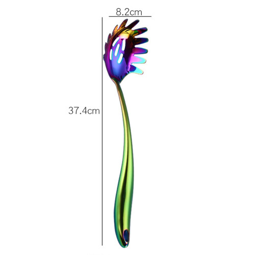 Long Handle Slotted For Kitchen Cooking Rainbow Tableware Supplies For Home Use 1