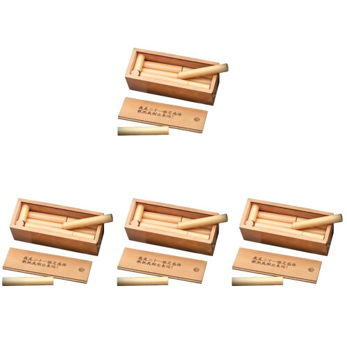 4Sets Logische Puzzels Met Multi Kleur Sticks, Hersentraining 1