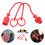 3Sets Protective Red Rubber Caps for Quick Connect Hydraulic Coupler 11