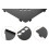3Pcs Portable Black Steel Corner Sleeve for Folding Camping Table 11