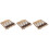 3Sets Wooden Chess Sets Folding Checkerboard Assorted Toy 4