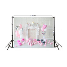 2Pcs 1St Birthday Backdrop Cloth Seamless Photo Background
