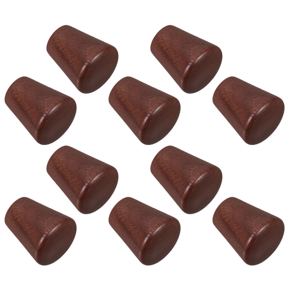 50Pcs Rustic Walnut Wood Drawer Pulls Brown Wooden Cabinet Knobs 3631600326381