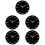 5Pcs Modern Wall Clock Multi Color Plastic Silent Clock for Home Decor 7