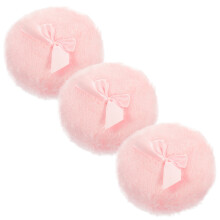 9Pcs Comfortable Plush Pink Body Powder for Baby and Toddler