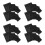 8Sets Breathable Black Mesh Laundry Bags Polyester with Zipper 9