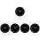 5Pcs Modern Wall Clock Multi Color Plastic Silent Clock for Home Decor 6
