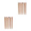 10Pairs Reusable Wood Chopsticks Solid Golden Tableware for Home Use 5