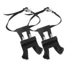 4Pairs Black Cycling Pedal Toe Clips with Straps for Road Bike Use
