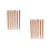 10Pairs Reusable Wood Chopsticks Solid Golden Tableware for Home Use 6