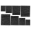 8Sets Breathable Black Mesh Laundry Bags Polyester with Zipper 3
