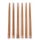 10Pairs Reusable Wood Chopsticks Solid Golden Tableware for Home Use 2