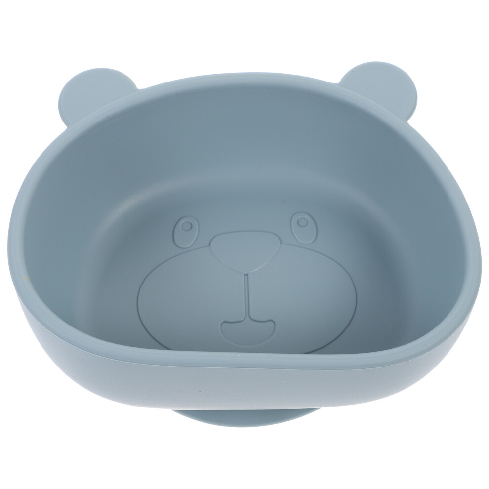 Villcase 2Pcs Toddler Suction Plates Blue Silicone Bowls For