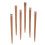 10Pairs Reusable Wood Chopsticks Solid Golden Tableware for Home Use 1