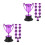 20Pièces Mini Trophées Violets En Pour Enfants Décor 5