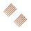10Pairs Reusable Wood Chopsticks Solid Golden Tableware for Home Use 9