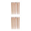10Pairs Reusable Wood Chopsticks Solid Golden Tableware for Home Use 4