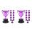 20Pièces Mini Trophées Violets En Pour Enfants Décor 9