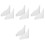 4 Sets Splash Guard For Bath Shower Acrylic Bathtub Splashing Clear 5