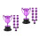 20Pièces Mini Trophées Violets En Pour Enfants Décor 4