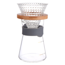 4Pcs Transparent Glass Coffee Maker Multi-Functional Coffee Teapot Set