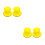 4Pcs Car Polishing Sanding Pads Yellow PU Hook and Loop Attachment 7