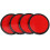 16Pcs Black Car Dashboard Adhesive Pads Plastic Suction Cup Mount Pads 2