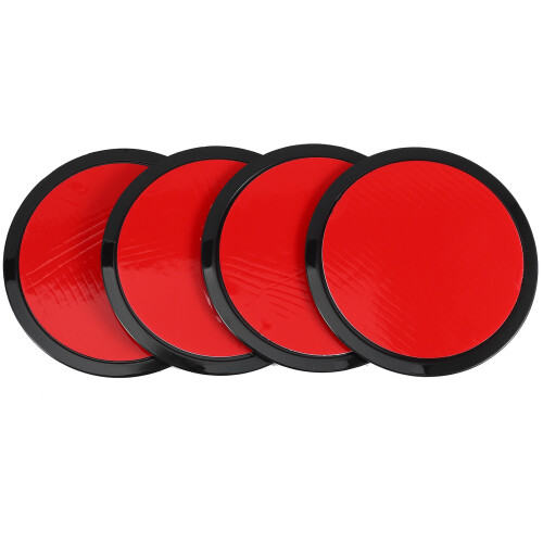 16Pcs Black Car Dashboard Adhesive Pads Plastic Suction Cup Mount Pads 1