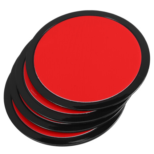 16Pcs Black Car Dashboard Adhesive Pads Plastic Suction Cup Mount Pads 2