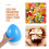 Blauwe Plastic Easter Eggs Openbaar DIY Gumball Machine Caps 7