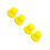 4Pcs Car Polishing Sanding Pads Yellow PU Hook and Loop Attachment 6