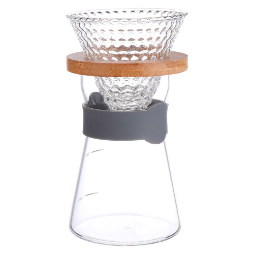 4Pcs Transparent Glass Coffee Maker Multi-Functional Coffee Teapot Set 1