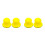 4Pcs Car Polishing Sanding Pads Yellow PU Hook and Loop Attachment 9