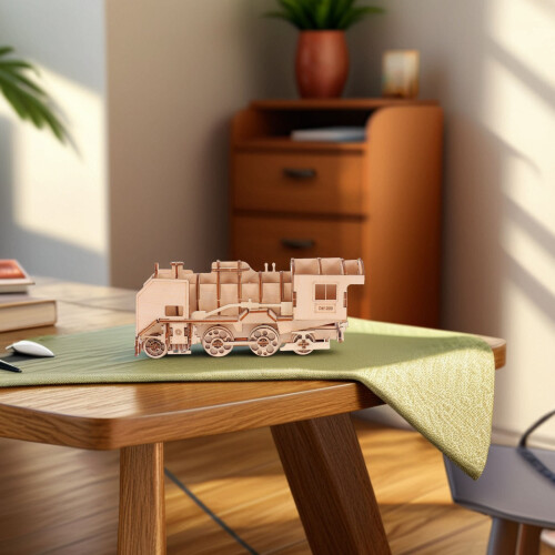3Sets Wooden 3D Train Puzzle Set Kids Developmental Educational Toy 2