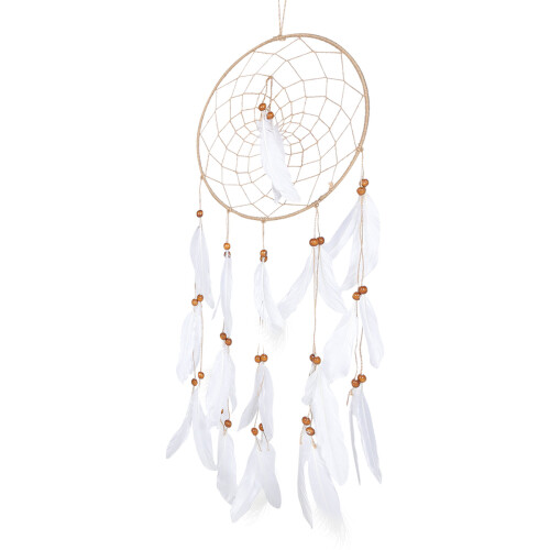 5Pcs Creative White Dream Catcher Pendant for Wall and Bedroom