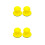 4Pcs Car Polishing Sanding Pads Yellow PU Hook and Loop Attachment 8