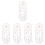 5Pcs Creative White Dream Catcher Pendant for Wall and Bedroom 7