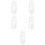 5Pcs Creative White Dream Catcher Pendant for Wall and Bedroom 9