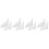 4 Sets Splash Guard For Bath Shower Acrylic Bathtub Splashing Clear 6