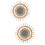 2 Pieces Rattan Makeup Mirror Wall-Mounted Woven Decorative Chic 7